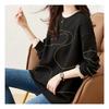 Navava Women S Vintage beadS Frill Long Sleeve SweatShirt Nb1813