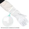 Pair Anti Sting Breathable Bee Gloves Long Sleeves Elastic Cuff Beekeeper Protective Tool with Mesh(XL )