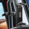 Heavy Duty Truck Phone Mount Vibration Proof with Super Clamp Secure Holder for Excavator Forklift Dashboard, Anti-Shake