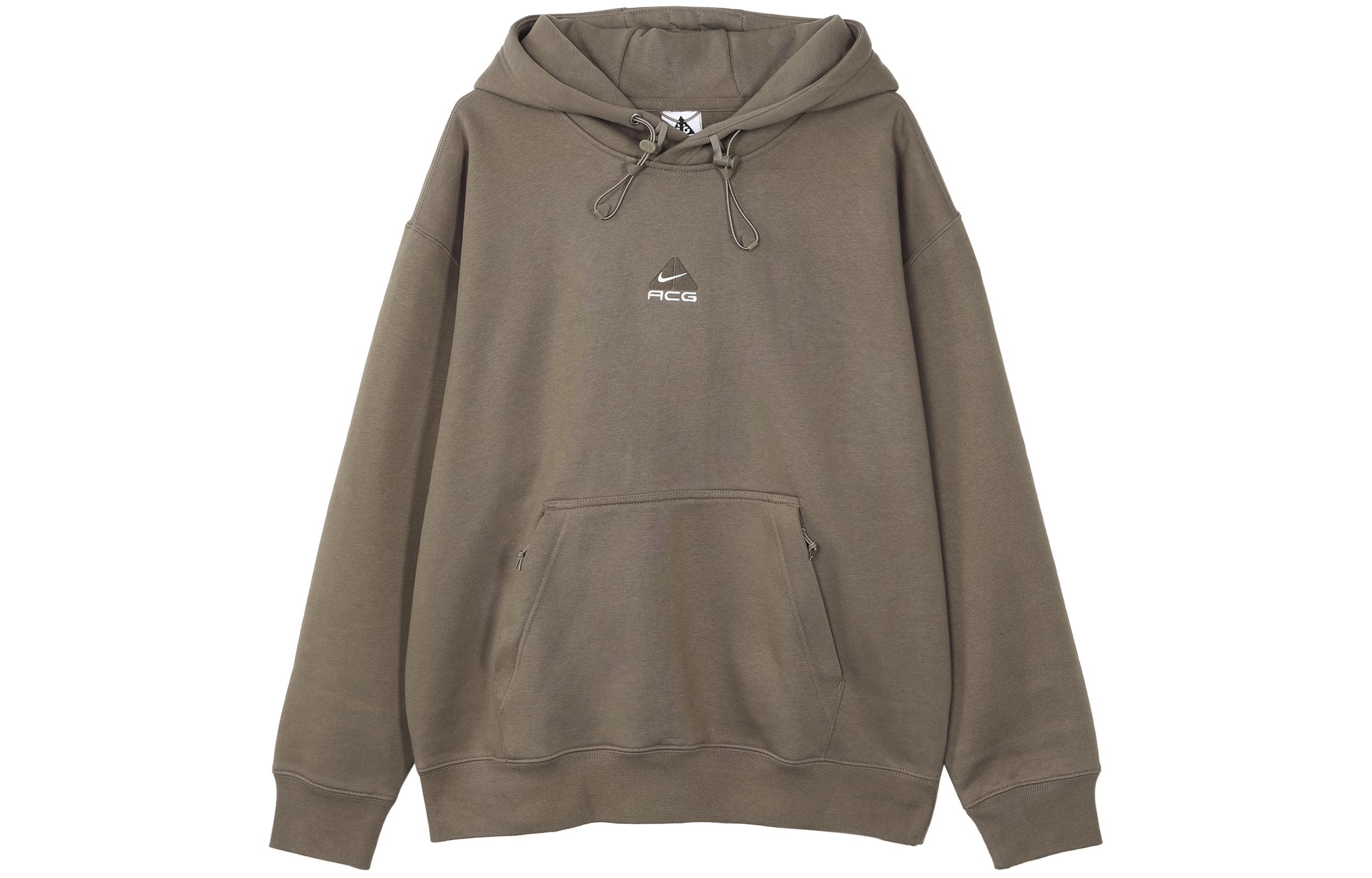 Nike Sweatshirts Men s Brown Hooded Thickened Regular DH3088-040 XL