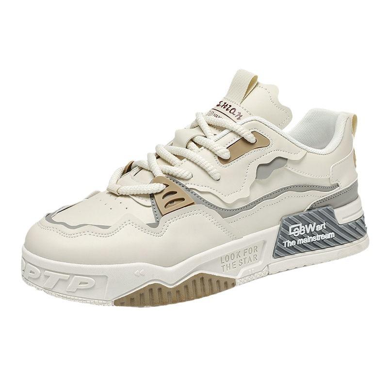 Large Size Men's Shoes Summer 2025 Versatile Trend Platform Casual Flat Shoes Non-slip Youth Sports Tide Shoes