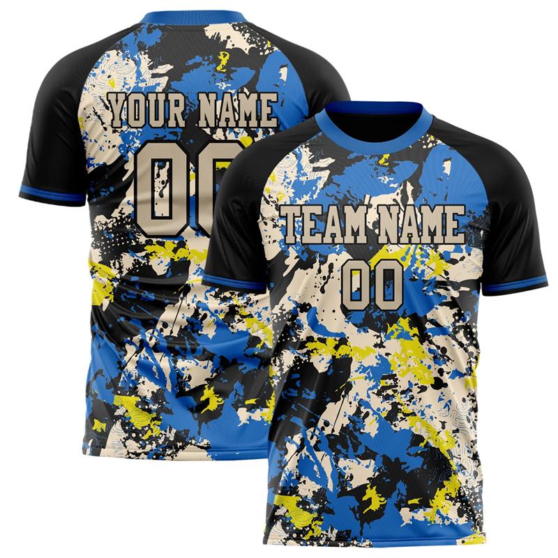 

Men Custom Football T-Shirt, DIY Team Name Number Crew Neck, Blue Loose Quick Dry Sports Team Uniform 6XL