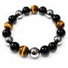 Natural Stone Power Stone Bracelet Good Protection from Feng Four Divine and Green Rose Obsidian - Birthstone, Fortune, Love, Career, Health, Evil,