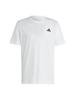 Adidas Essentials Short Sleeve Single Small Embroidered White Size L T-Shirt, Jersey, Logo, Men's, (IC9286),