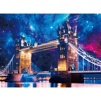 500-bitars pussel - Tower Bridges Vintergatans natt, populärt koreanskt pussel