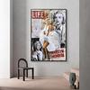Marilyn Monroe's Oil Painting In Newspapers Fashion Sexy Women Posters Oil Painting Posters Home Decoration Wall Art Printing