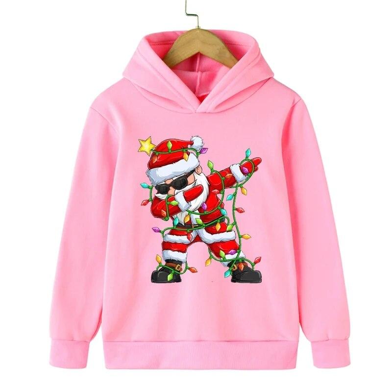 Vánoční Mikiny s potiskem Santa Clause Unisex Dámská Móda Streetwear Oversized Mikiny Mikina Pulovry Teplákové soupravy Unisex Oblečení