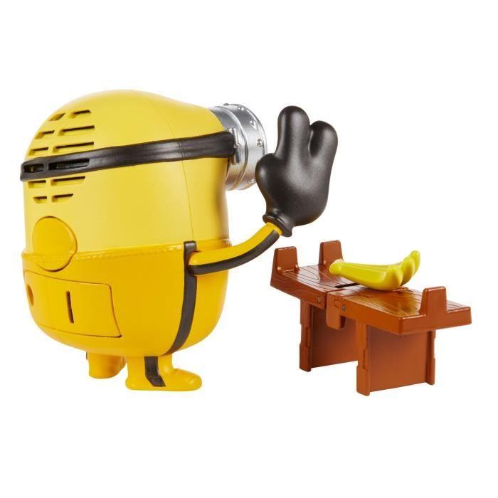 Figurine Deluxe Les Minions - Bob Lasso 9 cm - MATTEL - Jaune - Accessoires interchangeables