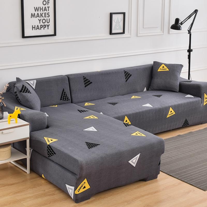 Geometric Sofa Cover Couch Coverastic Sofa Covers For Living Room Corner L Shaped Chaise Longue Armchair Sofa Slipcover
