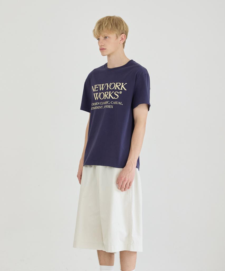 Nyuyogwogseu Unisex Oversized T-Shirt_ Navy