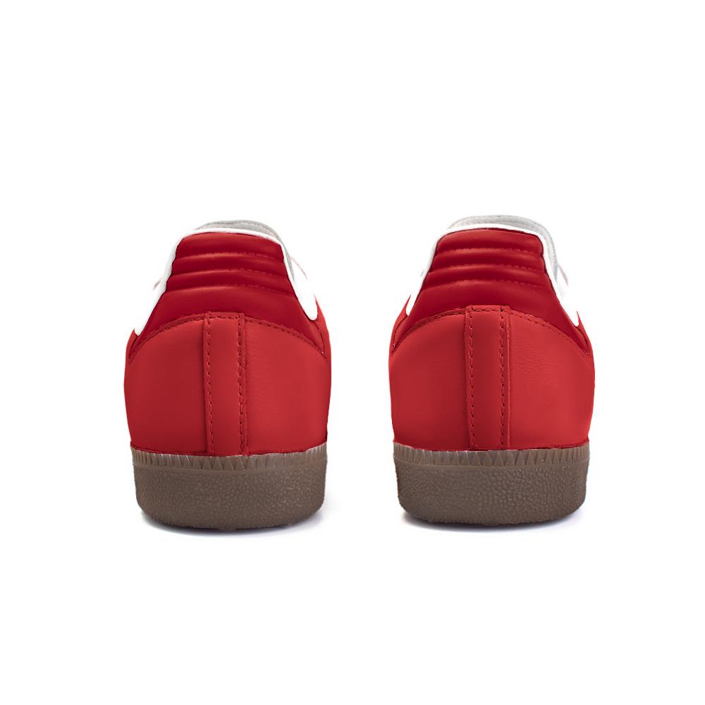 Adidas Originals SAMBA OG Slip Resistant Abrasion Resistant Low top Skateboard Shoes Unisex Red B75806(Team354-)