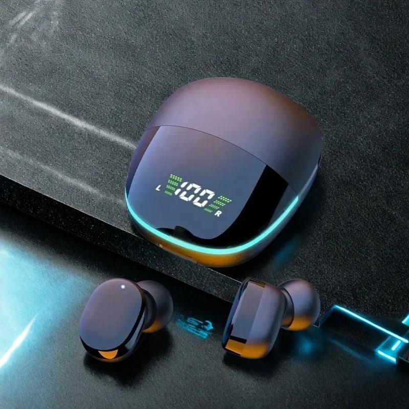 TWS Fone Bluetooth Headphones with Mic LED Display Earbuds Wireless Bluetooth Headset Noise Cancelling Earphones