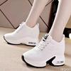 Spring and Autumn Fashion Air Cushion Running Women's Shoes Comfortable Breathable Thick Soled Height Increasing Walking Shoes