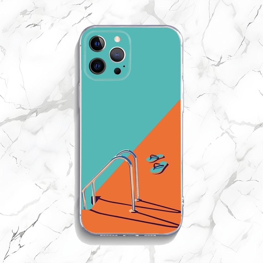 

Artistic Seaside Landscape Phone Case For iPhone 16 15 14 13 12 11 Pro Max Mini X XS SE 7 8 Plus 16E Shockproof Non-Slip Cover iPhone 7 8 SE