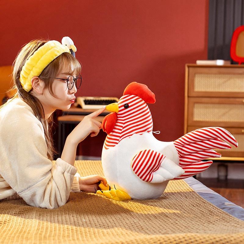 צעצוע תרנגול קטיפה לאוהבי חיות