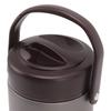 2L Dark Gray Insulated Food Container Multi Layer Stainless Steel Large Capacity Insulation Vacuum Food Jar