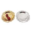 Retro Carved Metal Tray: Aromatherapy Candle Holder or Jewelry Display in Palace Style for Cafe Decor or Photo Props.