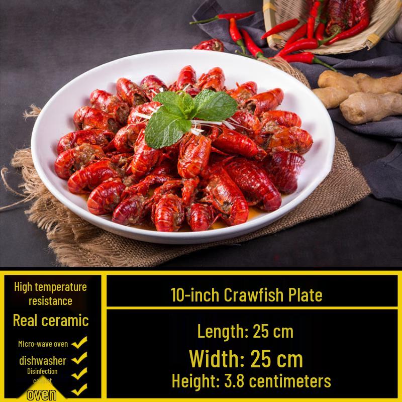 White Ceramic Deep Dinner Plate