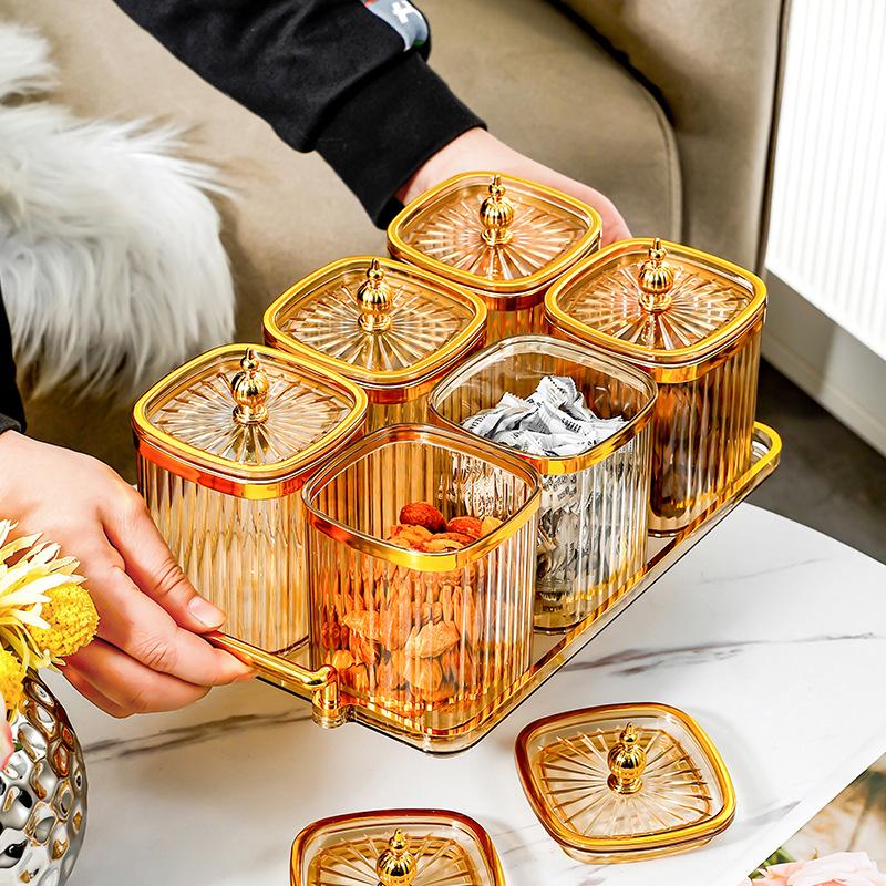 Leichter Luxus Gewürzbox Aufbewahrungsbox Küche Salzbehälter Mononatriumglutamat Gewürzbox Gewürzglas Gewürzglas Set Kombination