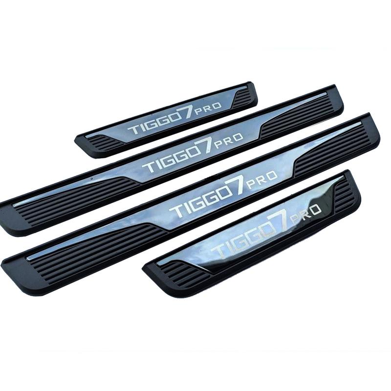 Für Chery Tiggo 7 Pro 2024 2025 Autozubehör Türschwellen-Pedalschutz Schwellenwert-Aufkleber Styling-Zierleisten