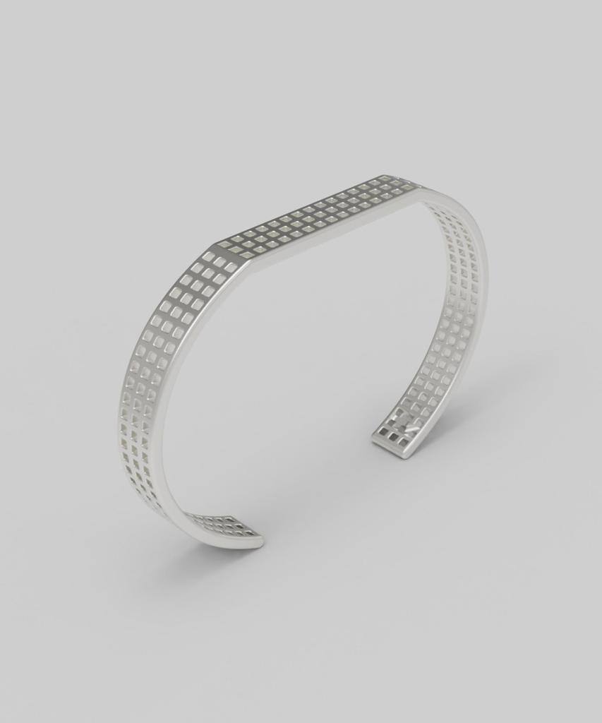 Reneobjet Win Edge Cuff Bracelet [Sterling Silver] 925 Sterling Silver Cuff Bracelet