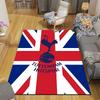Tottenham Hotspur F.C Flannel Printed Carpet, Home Sofa Decoration for Living Room & Bedroom, Non‑Slip Play Flannel Floor Mat for Game Room