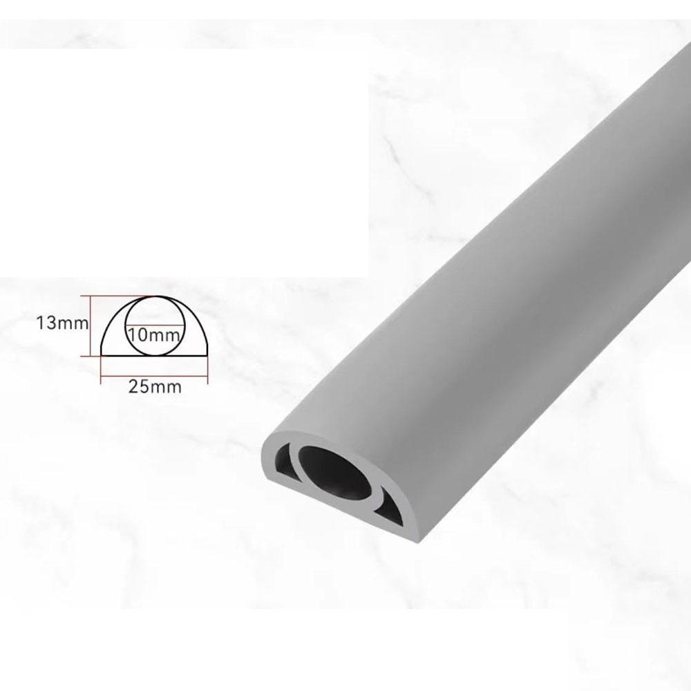 Cable Concealer Manage Anti-extrusion Floor Cord Cover Arc 2CM/2.5CM Cord Protector Self-Adhesive Durable Electric Wire Slot
