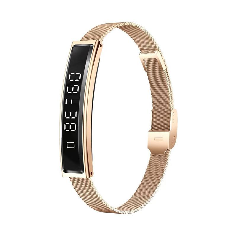 Bracelet Intelligent pour Femme B3 Suivi de la Santé du Sommeil et de la Pression Artérielle Tactile Léger Tendance Sportif Montre de Fitness pour Femmes