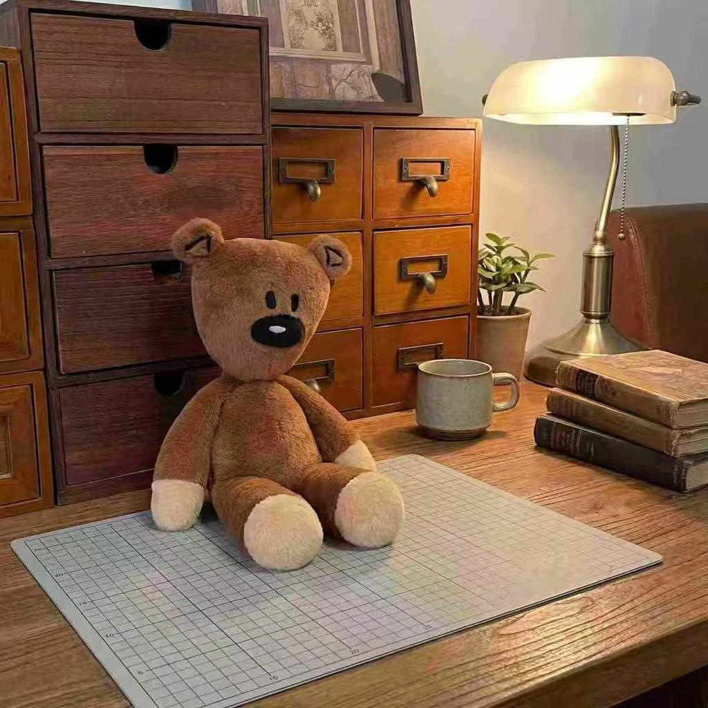 Orso di Peluche Han Dou Xiong - Grande Bambola Cartone Animato per Bambini, Carina Bambola Fagiolo Regalo per le Feste