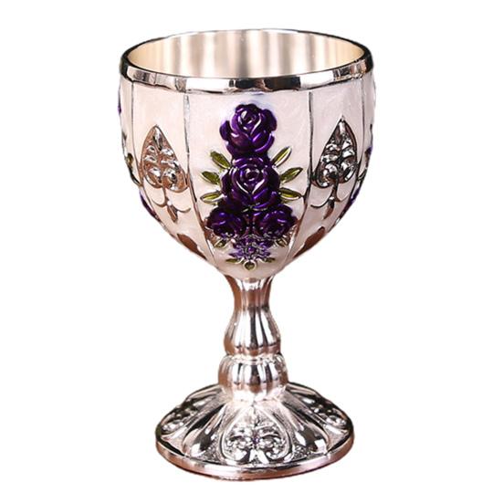 

Удобный в обращении винный бокал, гладкие края, мини-рюмки из цинкового сплава для спиртных напитков, винные бокалы, чашка, принадлежности для вечеринок белый/фиолетовый