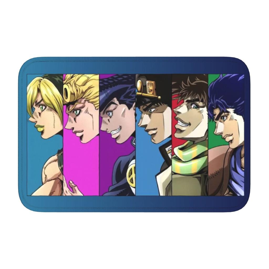 Custom JoJoes Anime Doormat Non-Slip Entrance Welcome Kitchen Bath Floor Door Mat  Toilet Living Room Carpet Rug