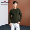 Men's Cashmere-Wool Blend Mock Neck Pullover Sweater