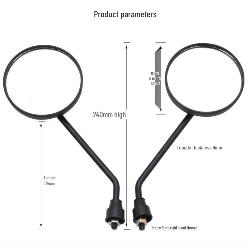 8mm Positive Thread Rearview Mirror for Niu Electric Scooter N1/N1S/M1/U1