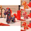 Peluche Cheval Porte-Bonheur Pour Cadeau du Nouvel An Enfants Et Adultes
