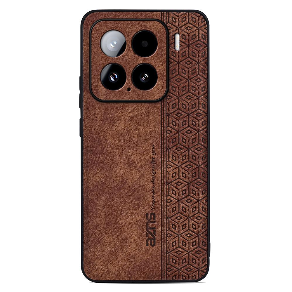 

For Xiaomi 15 Case Protective PU Leather Covered TPU Phone Shell Green