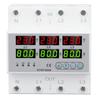 Over Under Voltage Protector 80A 3 Phase Auto Reset Voltage Protective Device DIN Rail Voltmeter Amm