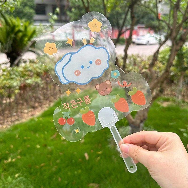 100pcs/50pcs/10pcs Fan Handles for Projects And Designs, Without Battery, Fan Accessories, Outdoor Fan Handle, Summer Supplies