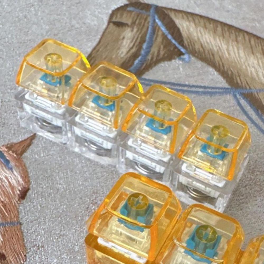 Stress Relief Fidget Clicker Toy LED Keyboard Decompression Keychain New Key Chain For Adults