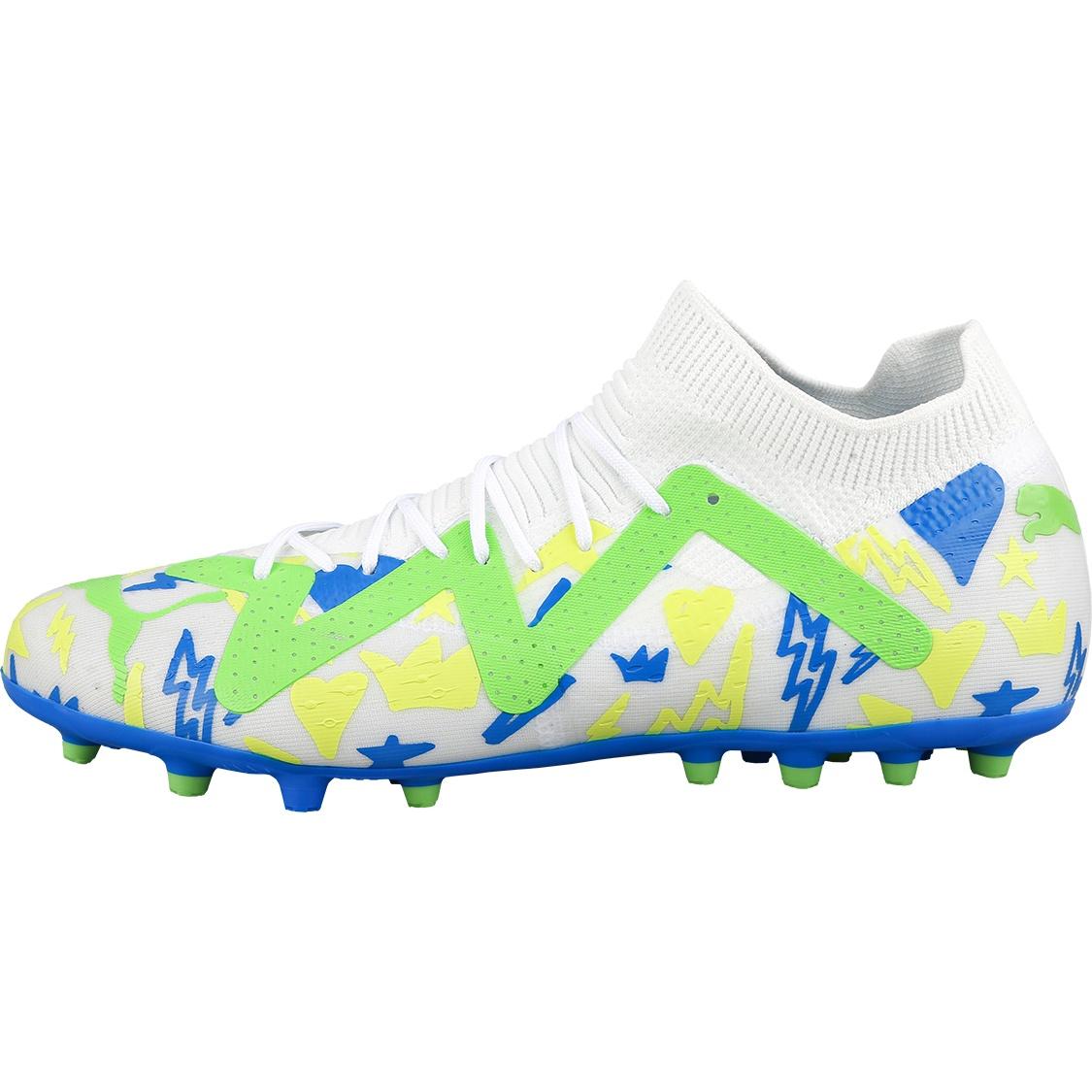 PUMA Future Match x Neymar MG White Green Blue Men s 107617-01 EU 44.5