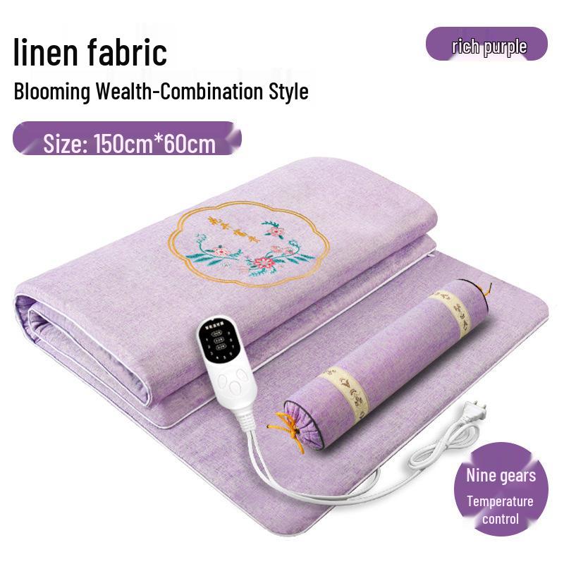 Manta Eléctrica de Moxibustión Calefactora de Temperatura Ajustable y Almohadilla de Compresa Caliente.