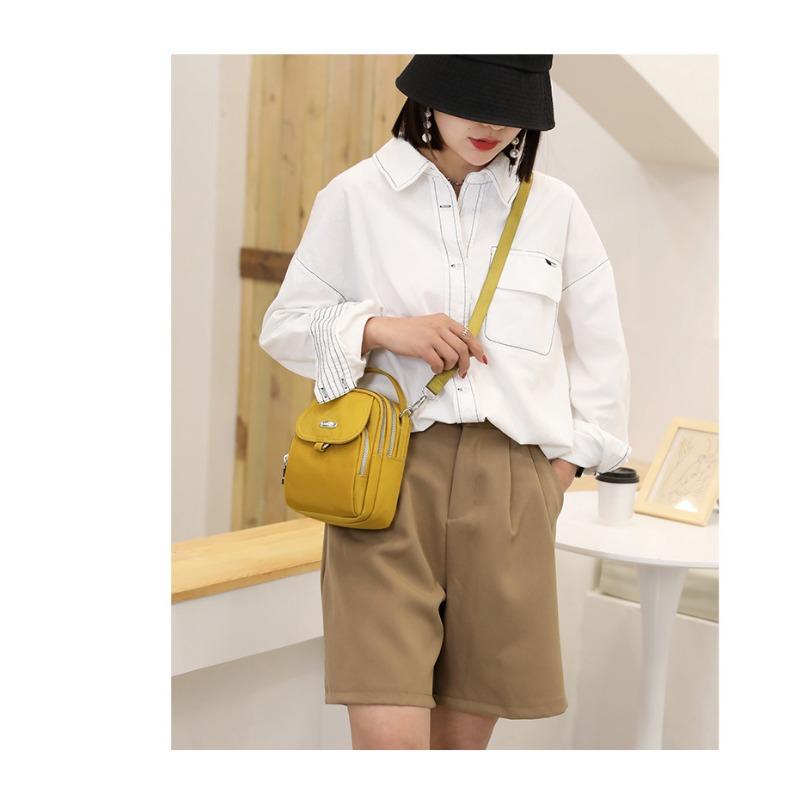 Female Oxford Cloth Multi Pocket Crossbody Bag