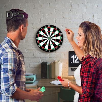 Dartscheibe aus Borsten, Dartscheibe mit Stahlspitze, Starter-Set mit Dart-Party-Spielzeug für Kinder und Erwachsene