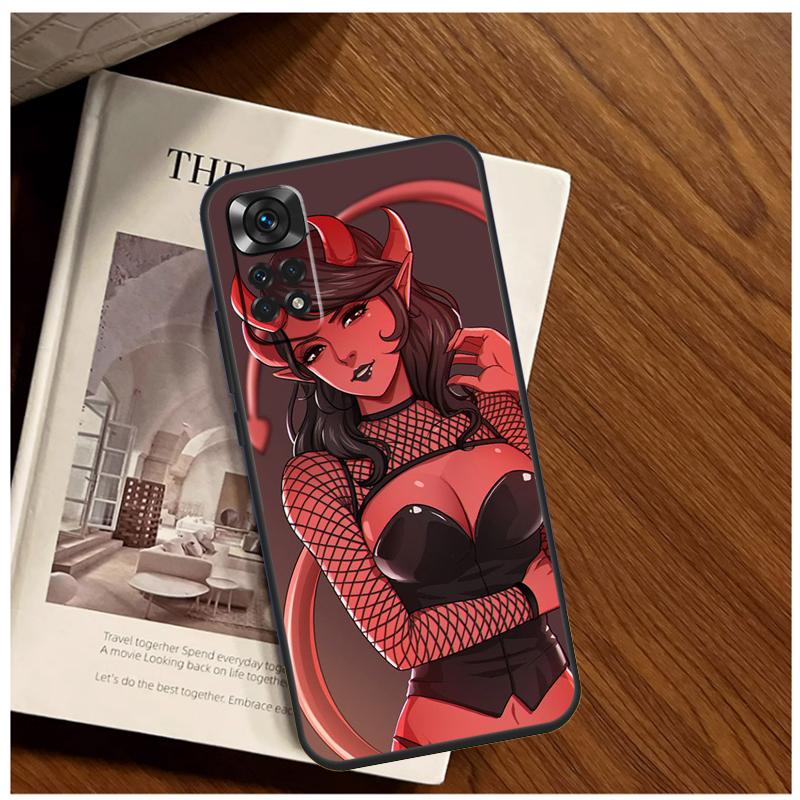 Devil Woman Case For Xiaomi Redmi Note 11 10 9 12 13 14 15 Pro Plus Cover For Redmi 15 C 10C 13C 12C 14C