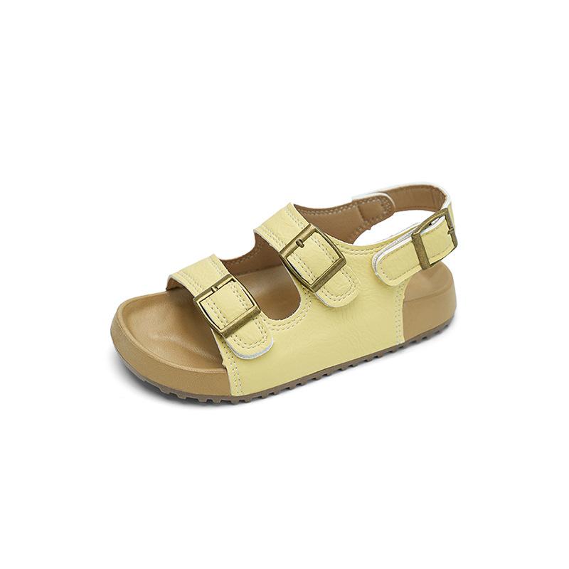 New Summer Children's Sandals Korean Style Soft Sole Beach Shoes for Kids Girls Open-Toe Casual Shoes