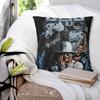 Jul Bootleg Square Pillowcase Pillow Cover Polyester Cushion Zip Decorative Comfort Throw Pillow for Home Bedroom