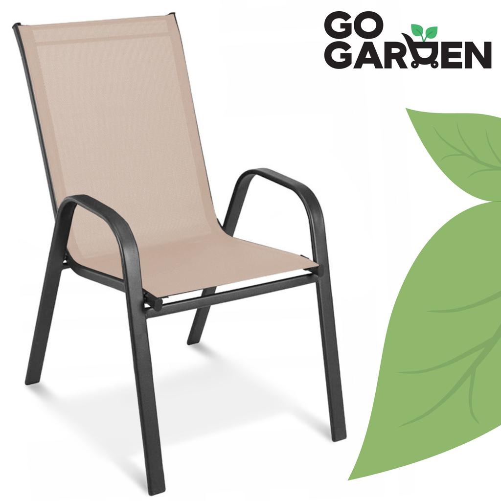 Metal garden chair, terrace, balcony, armchair, modern, 2 pcs.