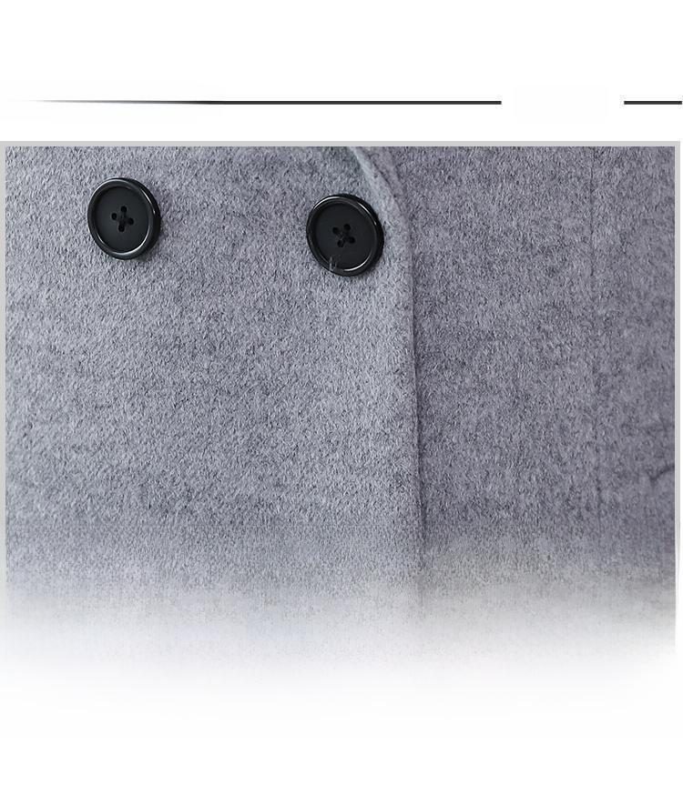 Women's 2023 Spring & Autumn Wool Windbreaker: Oversized, Over-the-Knee, Slim Waist, Long Lapel Coat