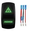1 Pc Green 12V/24V Rocker Toggle Switch With Jump Wire for Car Boat Truck Marine Yacht Trailer Tractor Jeep YJ JK Vans SXS Battery Switches5
