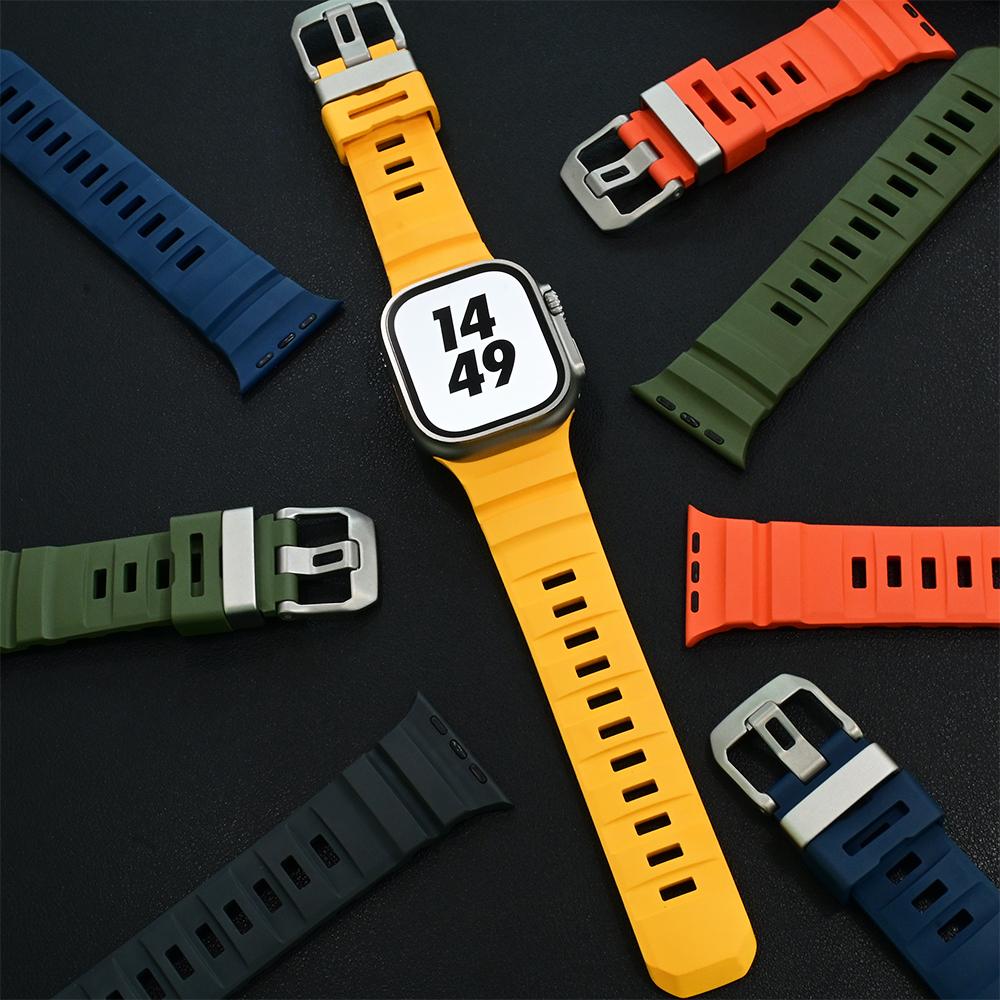 Trail Loop Strap for Apple Watch Band Ultra 2 49mm 46mm 45mm 44mm 42mm Sport Rubber Bracelet Iwatch Series 10 9 8 7 6 SE 5 4