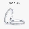 Modian Clássico Simples 100% Prata 925 Pingente Zircônia Cúbica AAA Anéis de Dedo para Mulheres Casamento Noivado Joias Statement